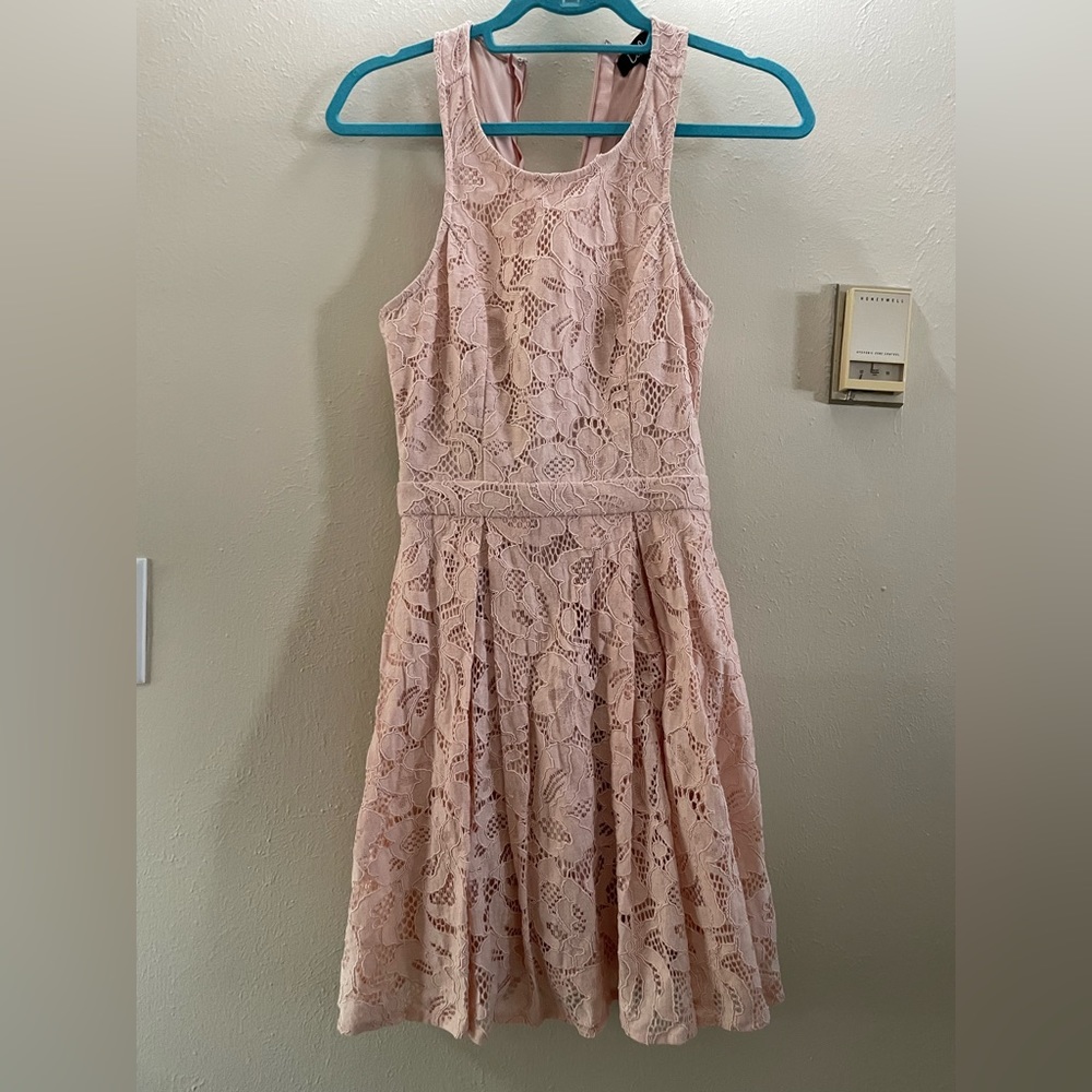 Lulus Lace Dress with Open Back